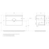 База под раковину BELBAGNO MARINO-CER-N-900-2C-SO-RG-P