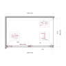 Душевой уголок BELBAGNO SOFT_CLOSE-1-AH-1-140/90-C-Cr