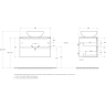 Тумба Rovere Rustico 80 см BELBAGNO ETNA ETNA80RW-KEPMNO-1302-SET