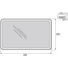 Зеркало 50x60 см BELBAGNO MARINO SPC-MAR-500-600-LED-BTN
